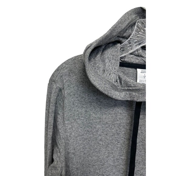 Amazon Essentials Women's Studio Terry Convertible Hood Shirt Sz S Gray Heather - Picture 6 of 10